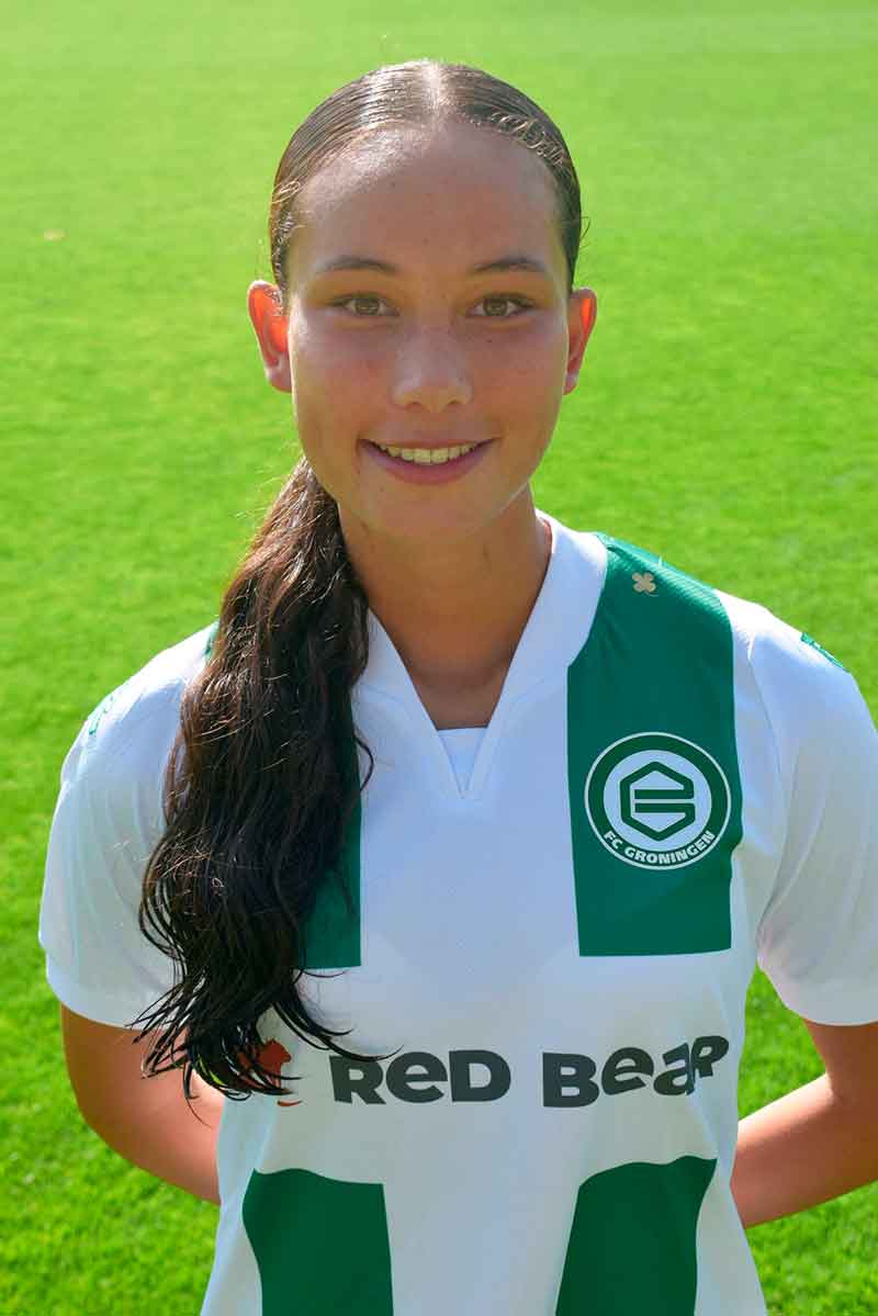 Foto Tessa Niessink - voetbal en studie - Johan Cruyff College Groningen.